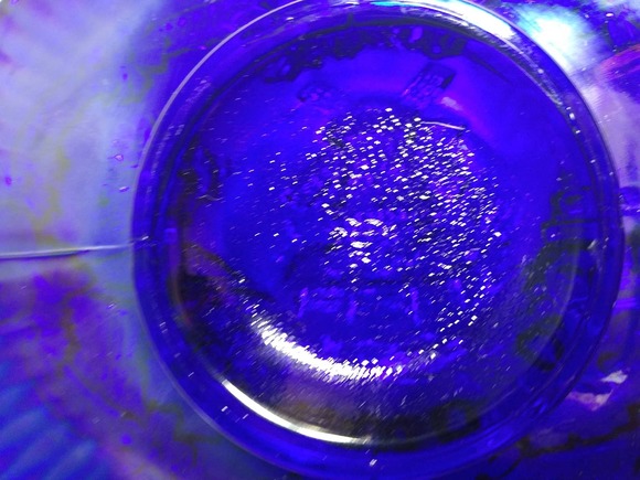 Vintage Imperial Glass Windmill Plate Dresser Tray GORGEOUS Blue COBALT Carnival - Picture 3 of 5